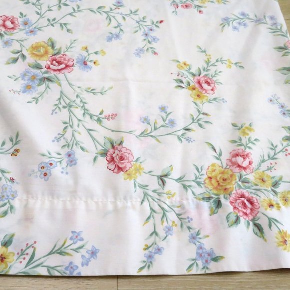 Vintage JC Penny One (1) King Pillowcase Floral Percale USA Made - Picture 4 of 11